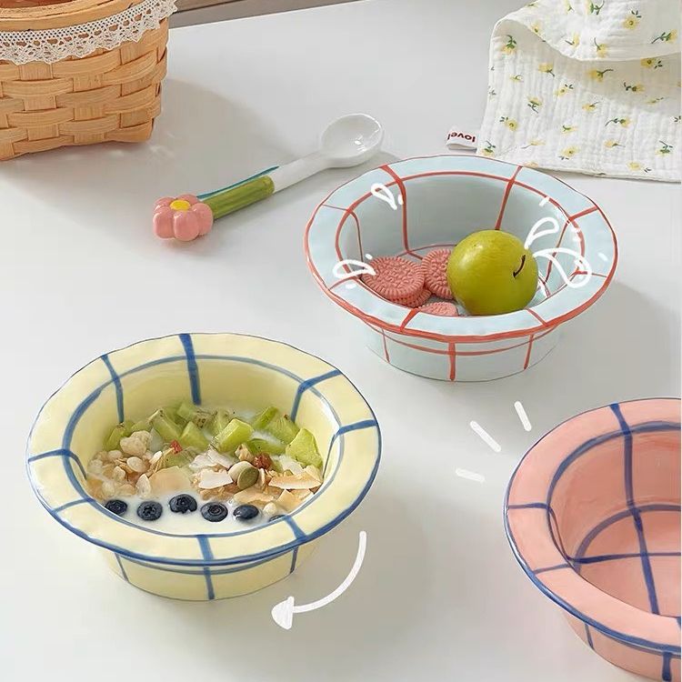 Chén sứ chén ăn cơm dễ thương phong cách Vintage phong cách riêng decor bếp ( có sẵn ) ( ảnh thật )