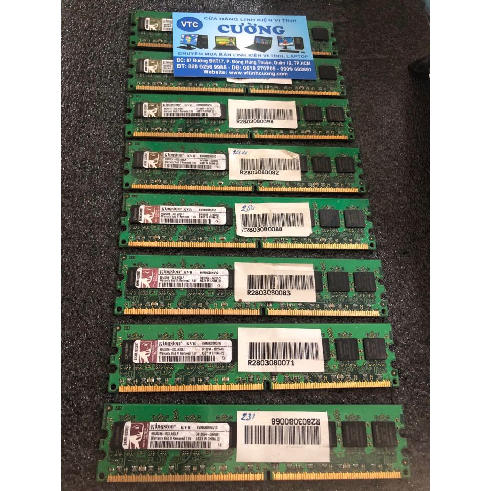 Ram ddr2 1gb bus 667/ 800 máy bộ