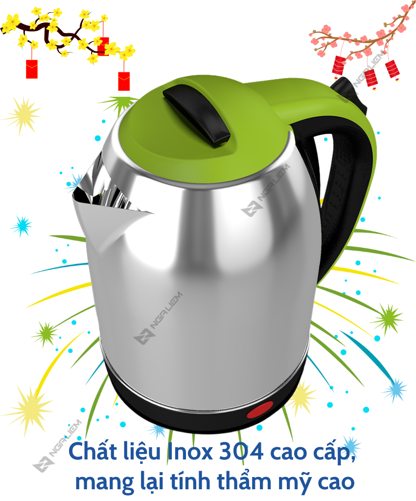 Ấm điện siêu tốc 1,8 lít Rạng Đông (AST18ST2)
