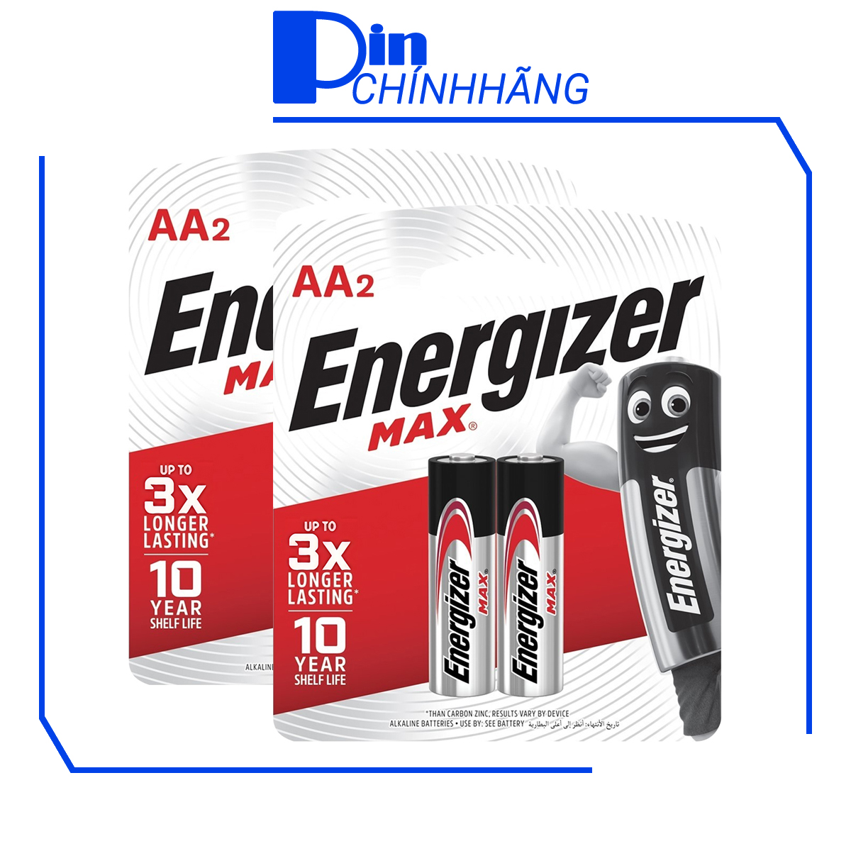 Bộ 4 pin AA Energizer E91 pin Alkaline dung lượng thực cao kiềm chống chảy