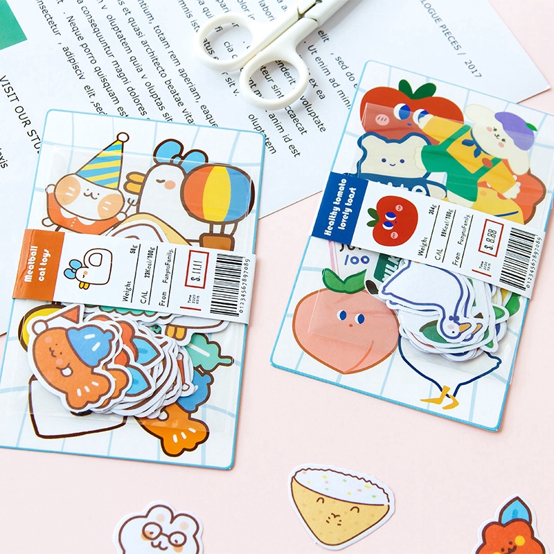 Set 20 Tấm Hình Dán Trang Trí Dễ Thương