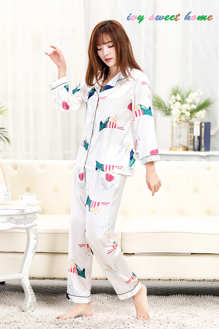 Bộ Ngủ Parrot Mặc Nhà Lụa Satin Mềm Rũ 💛 Ivysweethome 638