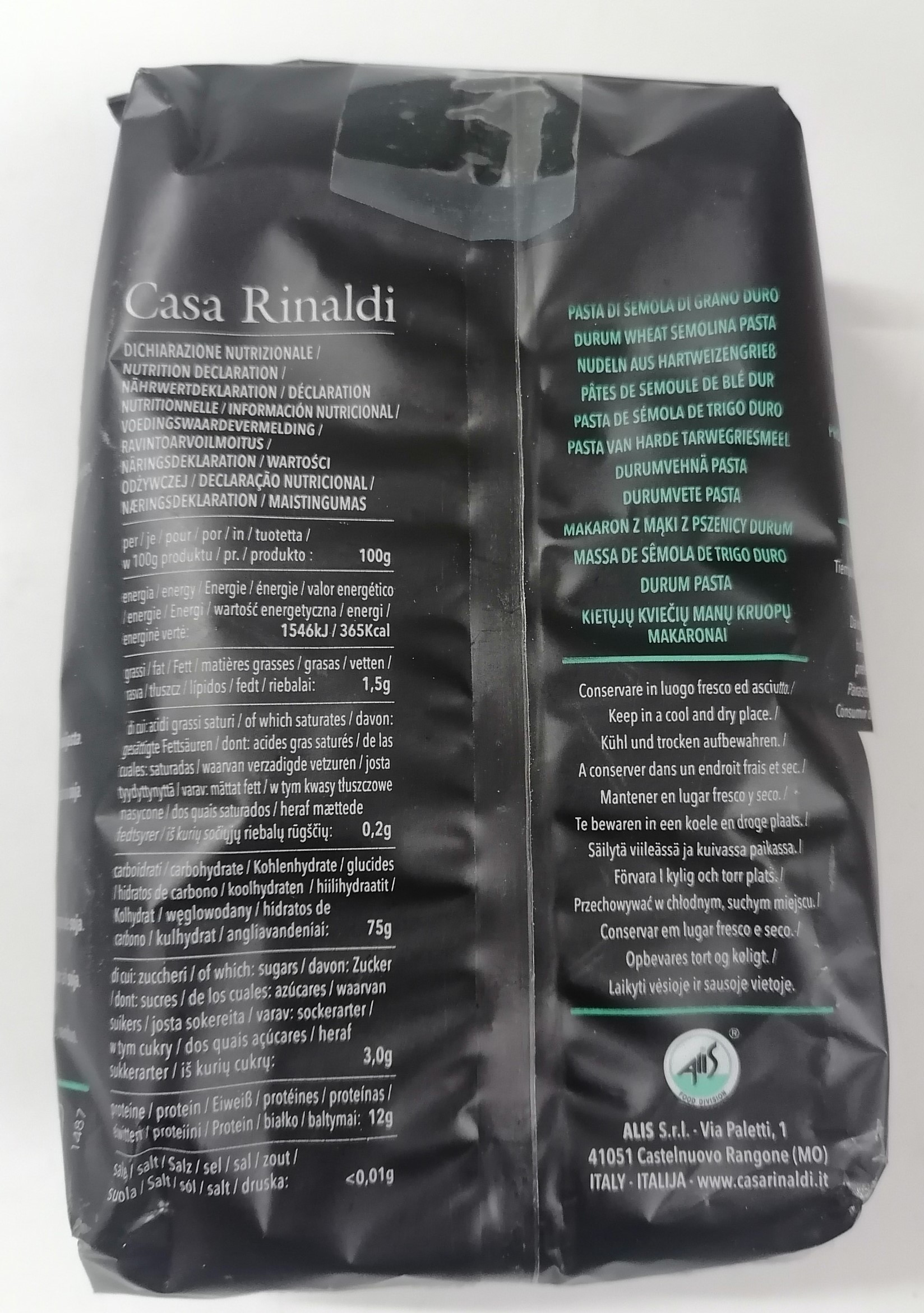 [500g - PENNE] NUI Ý DẠNG ỐNG [Italia] CASA RINALDI Penne Rigate Pasta (nvt-hk)