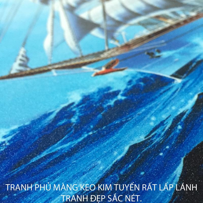 Tranh Treo Tường - Thuận Buồm Xuôi Gió - Tranh Minh Hiền (3 tranh - 60 x 90 cm/Bộ)