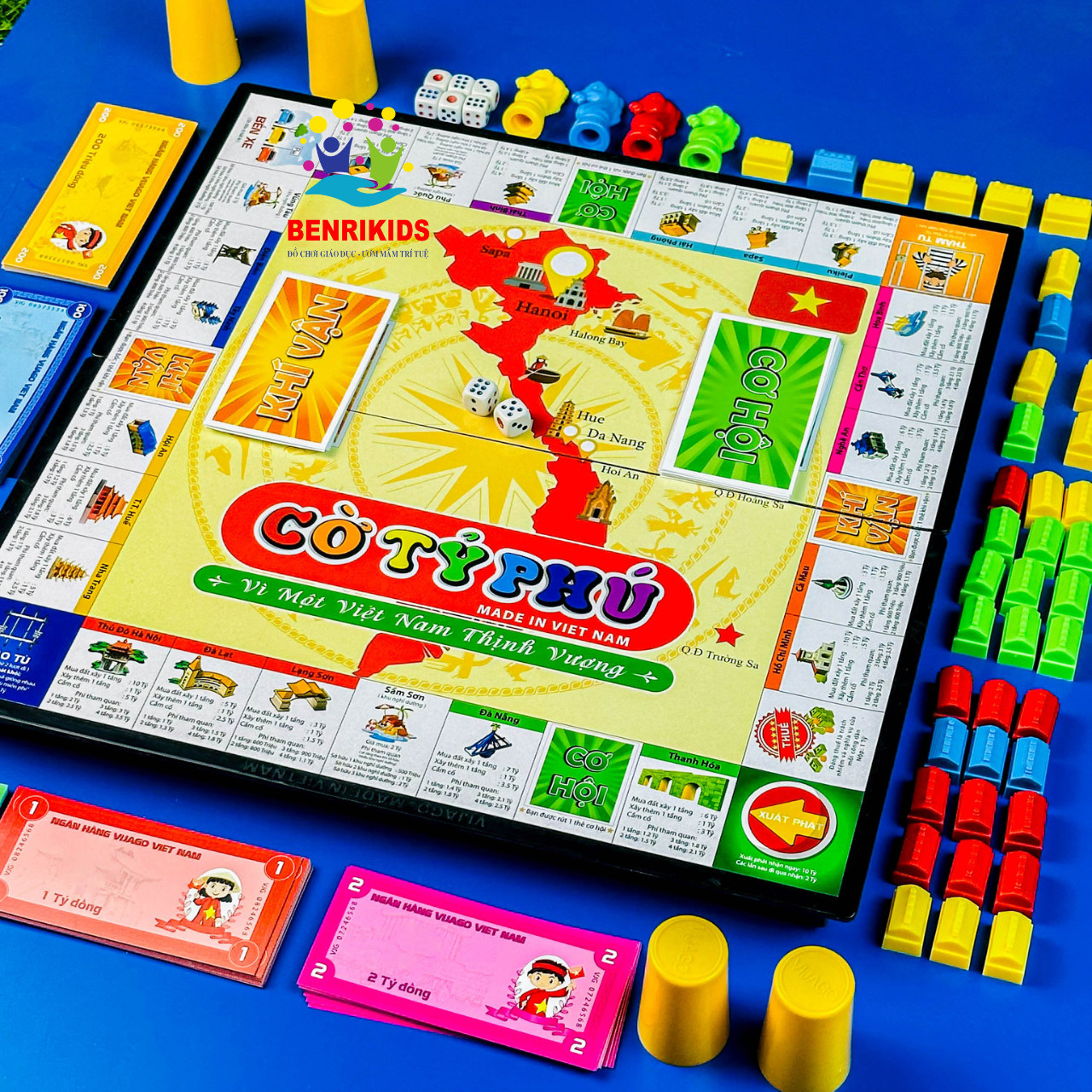 Đồ Chơi Cờ Tỷ Phú Thử Thách Làm Giàu Phiên Bản Mới Board Game Bàn Cờ Tỉ Phú Chính Hãng Phát Triển Tư Duy Cho Bé