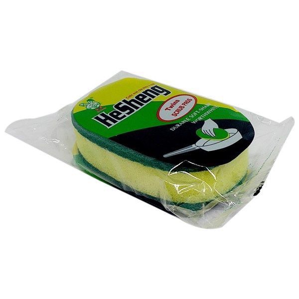 Miếng mút xốp rửa chén 3M HeSheng đa năng- Miếng bọt biển 3M