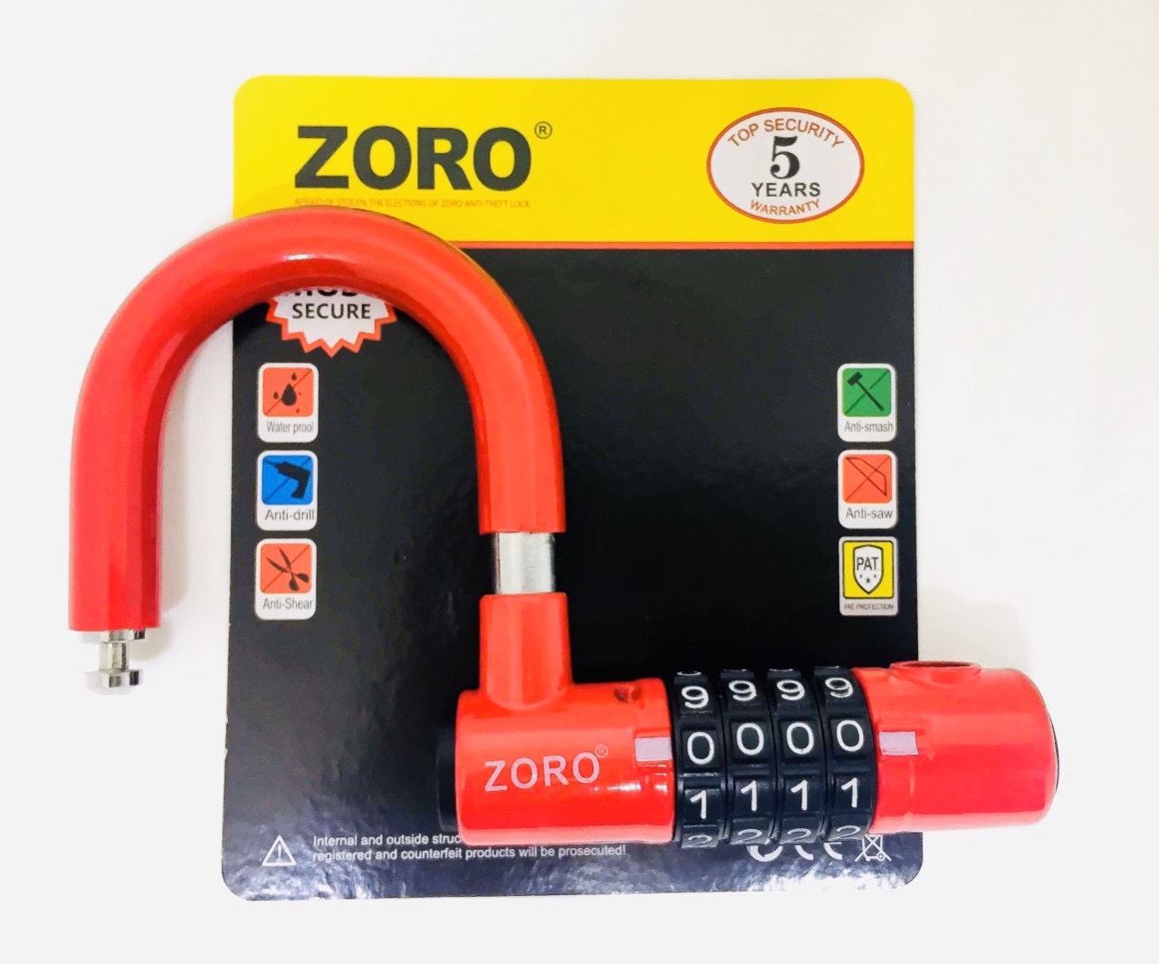 Ổ khóa số 4 số chữ U