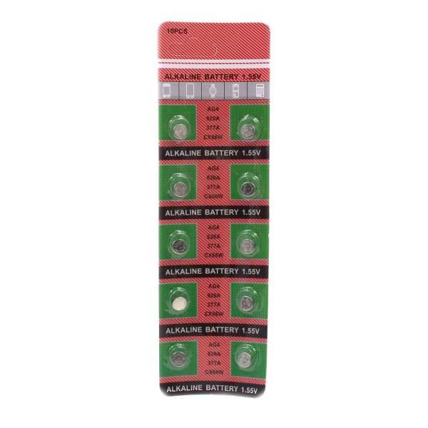 Vỉ pin đồng hồ phổ thông AG4 - 626 - 7A ( 1 vỉ 10 viên pin)