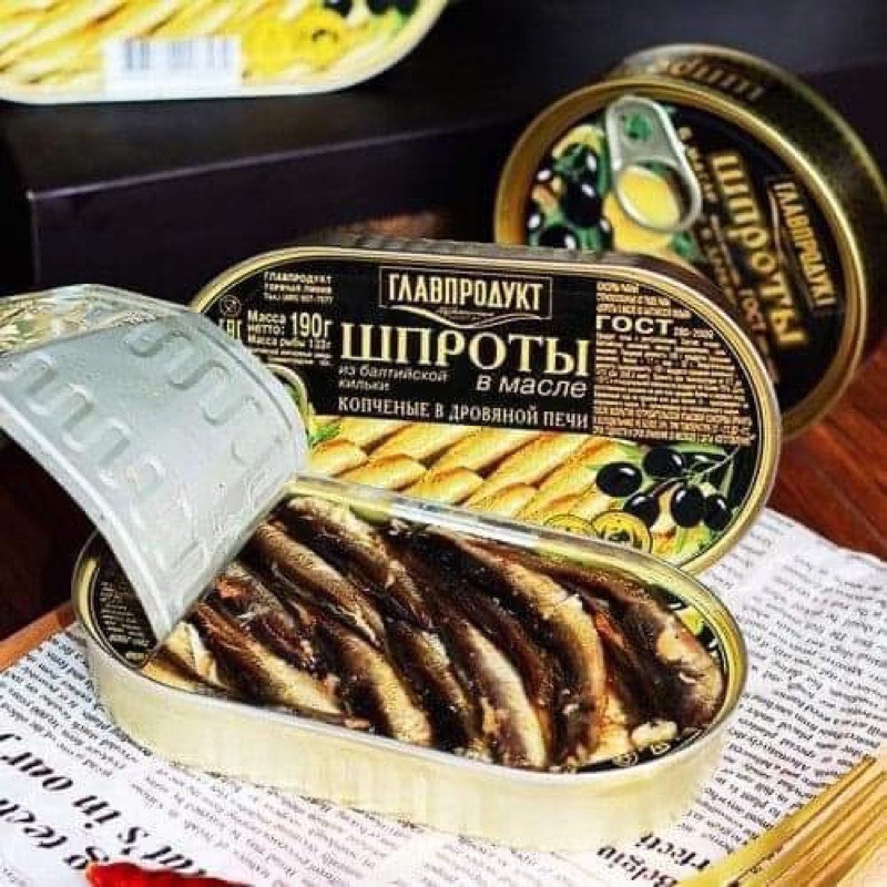 Baltic Herring in Olive Oil 190g - Imported from Russia, Delicious and Nutritious
