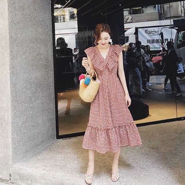[HCM]Maxi caro đỏ phối bèo