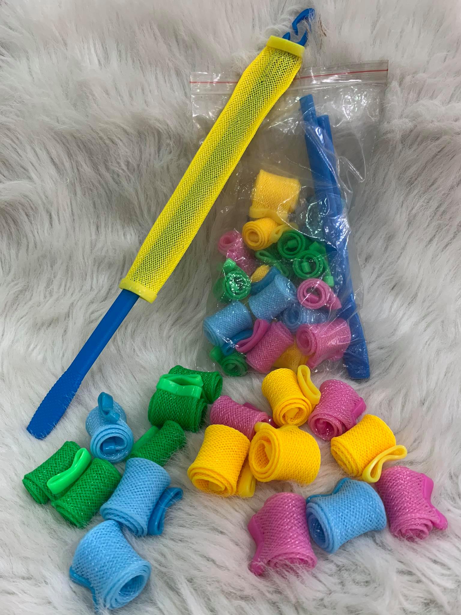 18 Lô Cuốn Tóc Ốc Sên Uốn Tóc Cúp, Xoăn Đuôi
