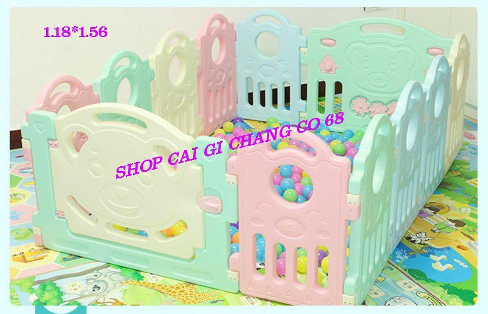 QUÂY CŨI NHỰA 3D LOẠI 12 MIẾNG CHO BÉ HÀNG CÔNG TY KÍCH THƯỚC 1.18x1.56 TẶNG THẢM BÓNG GIỎ ĐỰNG BÓNG