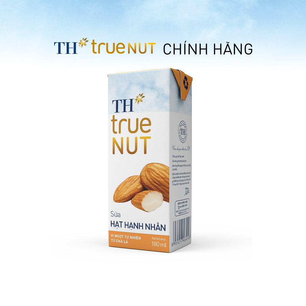 Thùng 48 hộp sữa hạt hạnh nhân TH true NUT 180 ml (48 Hộp)