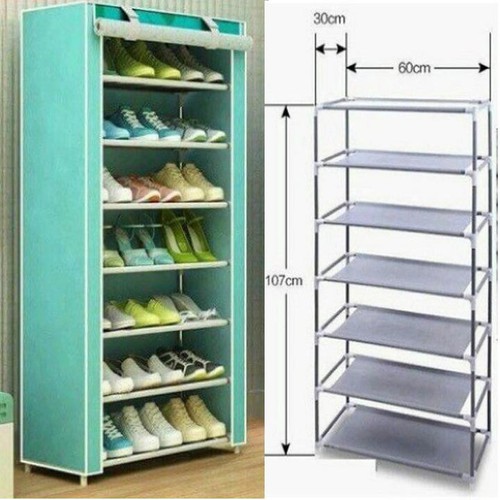 Kệ giày ak8 7 tầng hoa văn