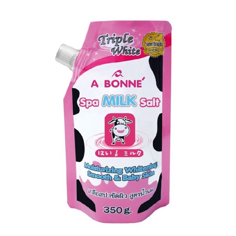[Lấy mã giảm thêm 30%]Muối Tắm Sữa Bò Tẩy Tế Bào Chết - A Bonne Spa Milk Salt 350G giá rẻ