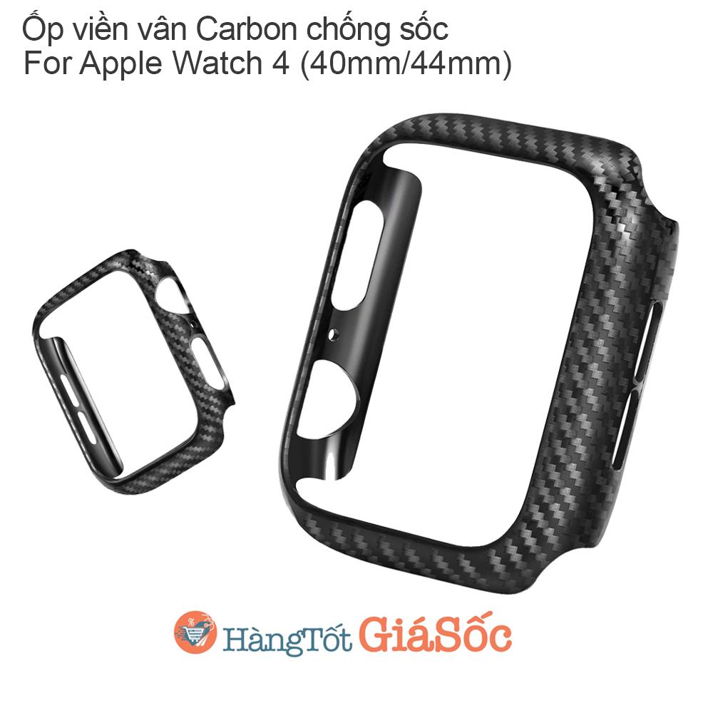 Ốp Viền Carbon Apple Watch Series 4 (Size 40mm | 44mm, Hangtotgiasoc)