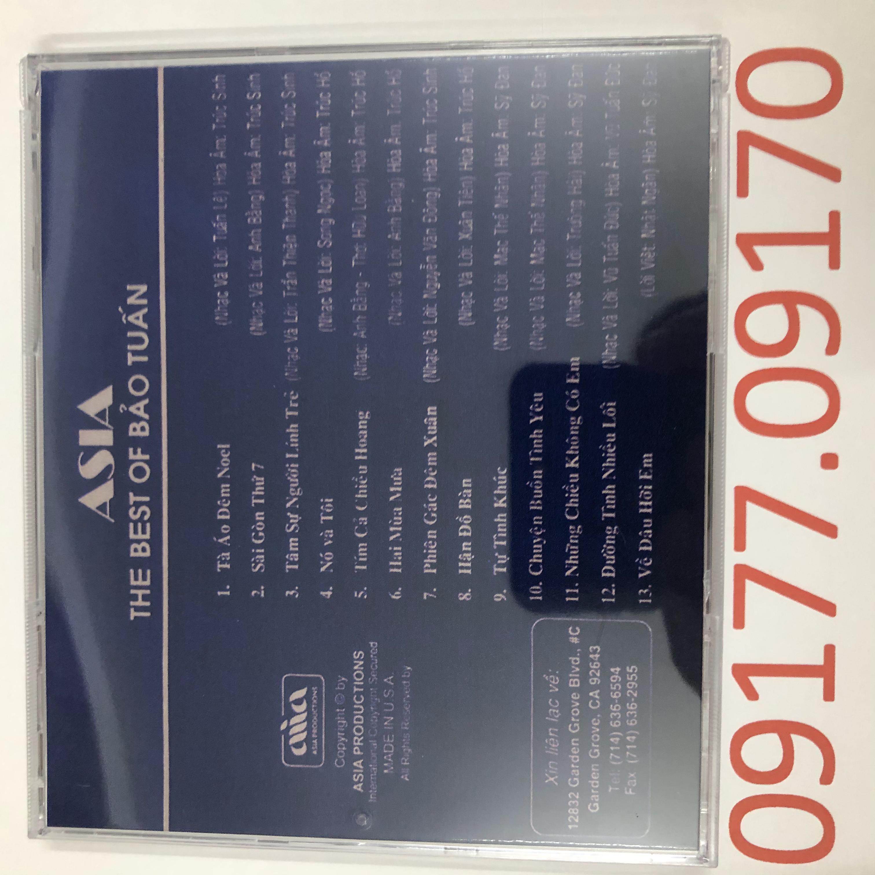 [HCM]CD The Best of Bảo Tuấn ASIACD