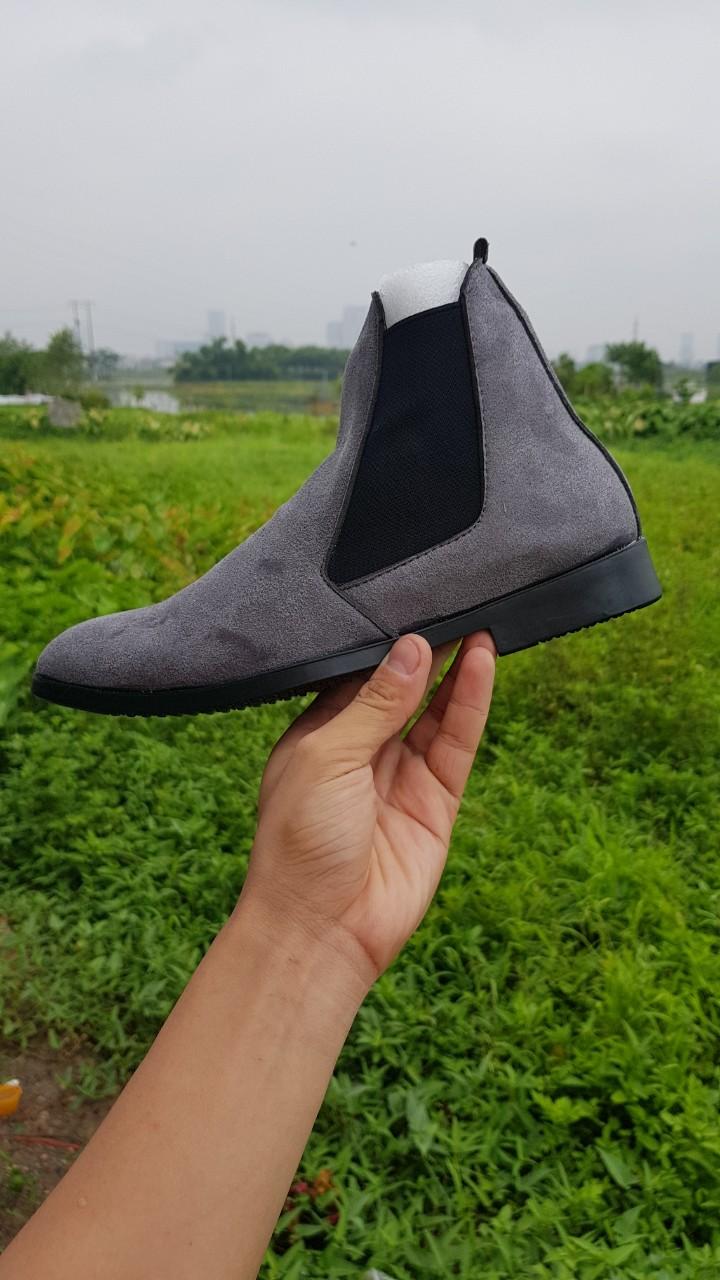 Boot nam chelsea boot nỉ  thời trang trẻ trung