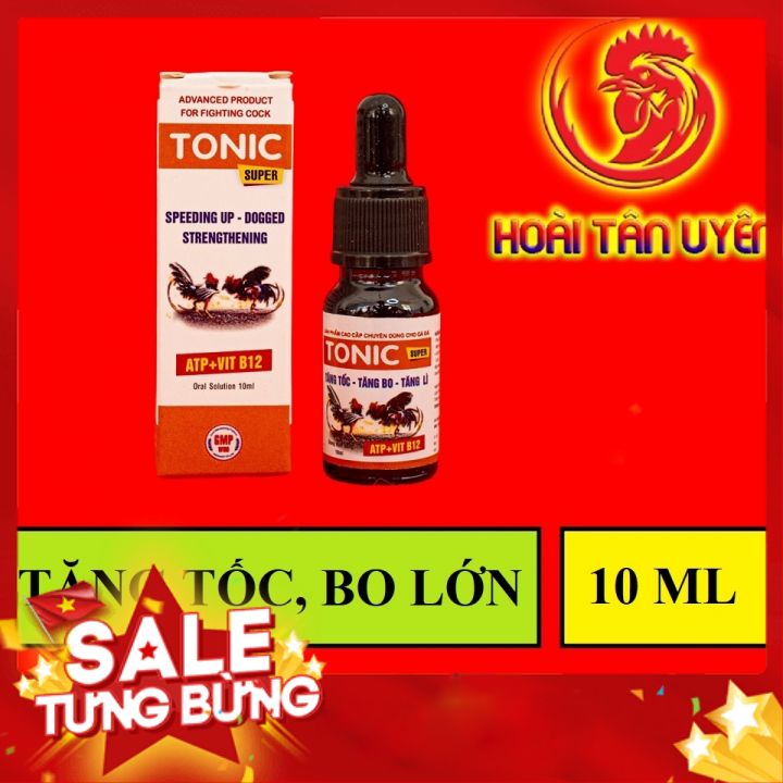 TONIC SUPER ATP B12 Gà đá tăng tốc, tăng bo, tăng lì đon 10ml