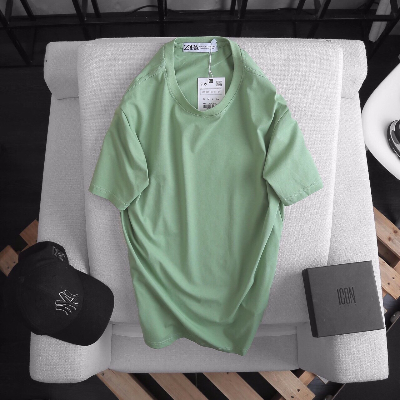 [HCM]ÁO THUN NAM TRON COTTON CO GIÃN TỐT