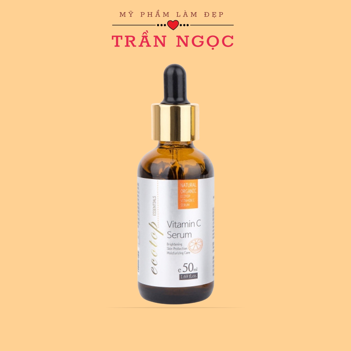 Serum Vitamin C ECOTOP dưỡng sáng da giảm thâm nám Hàn Quốc 50ml