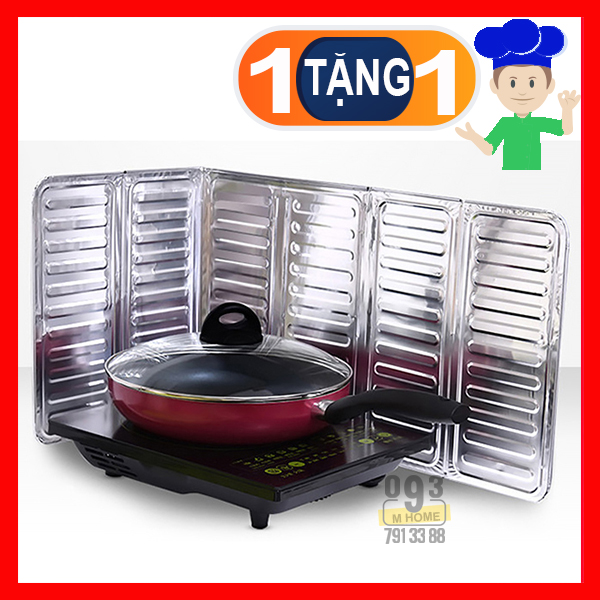 Combo 2 Tấm Chắn Văng Dầu Mỡ Nhà Bếp