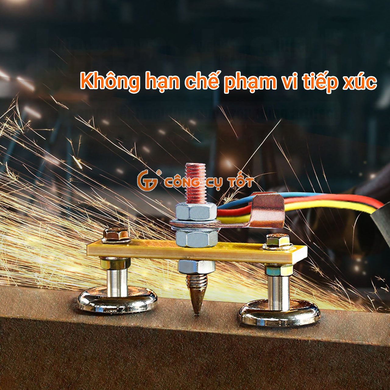 Kẹp mát máy hàn - kẹp mát nam châm lực hút mạnh