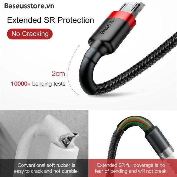 Cáp Baseus  Cafule Micro USB Cho Smartphone Android 2.4A