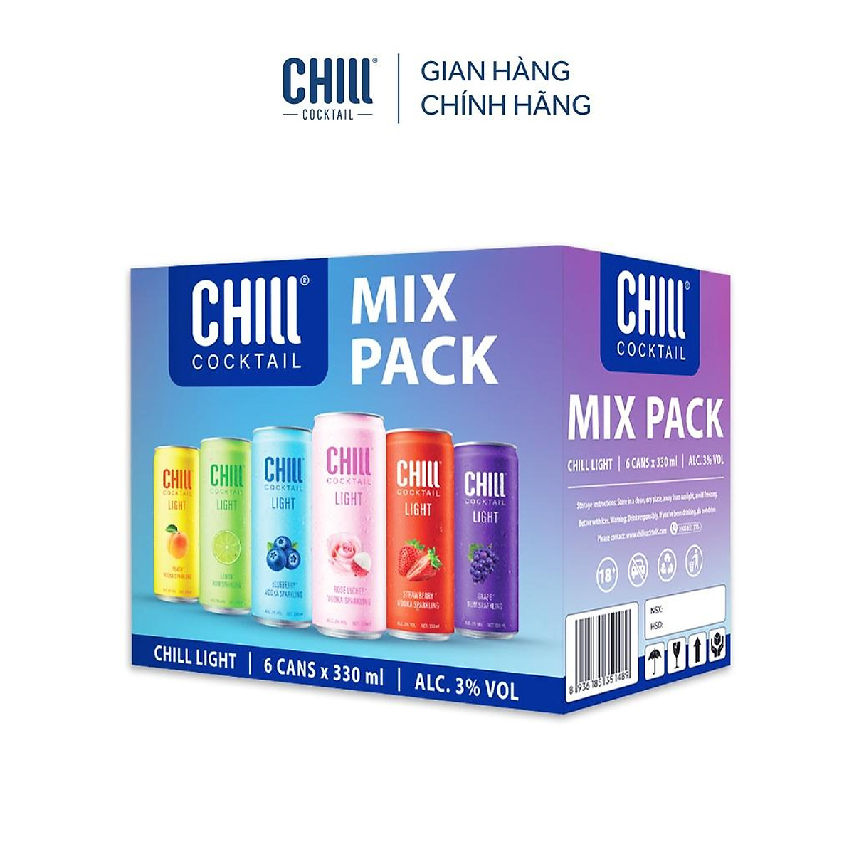 Nước Trái Cây Lên Men Chill Cocktail 275ml