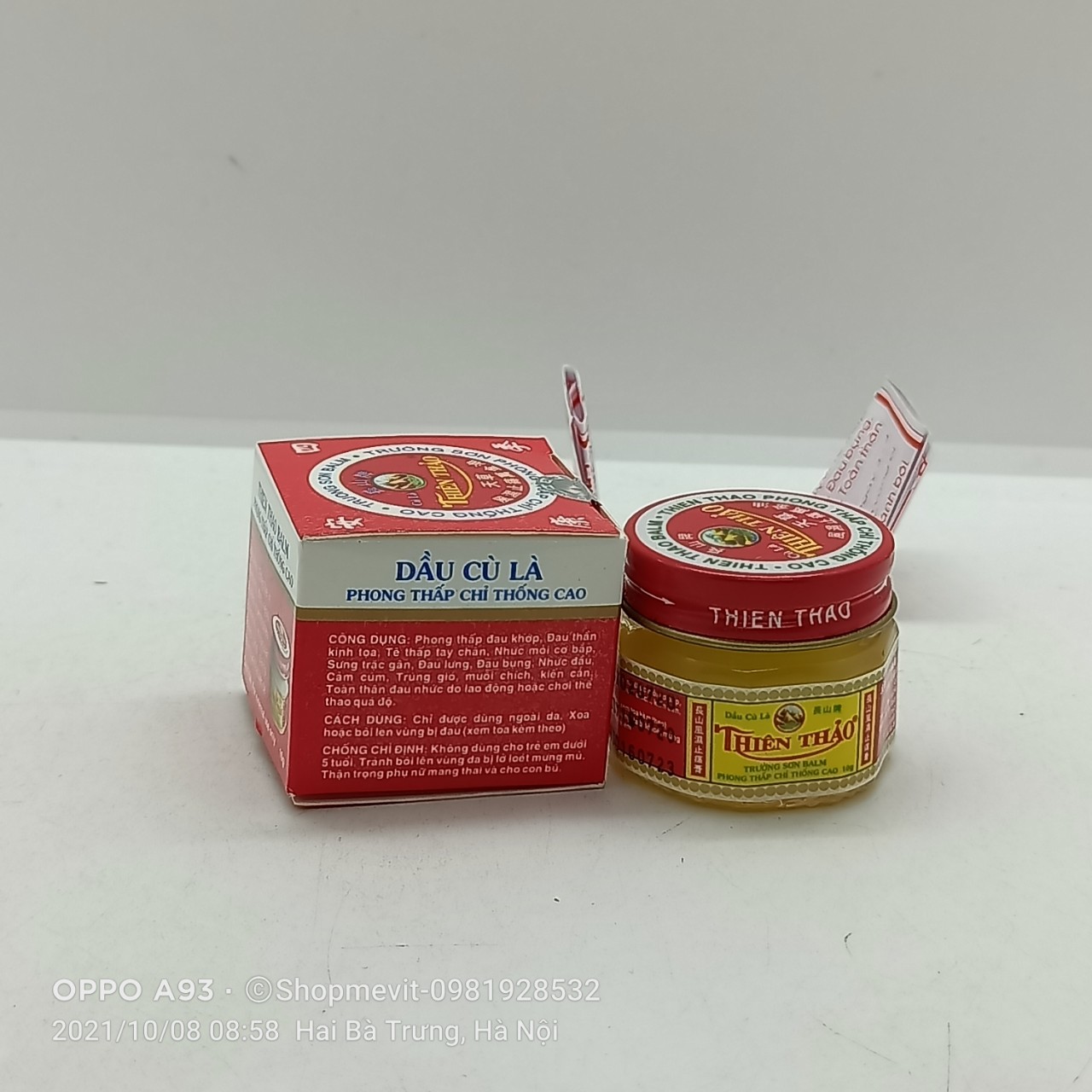 Dầu cù là thiên thảo lọ 10g