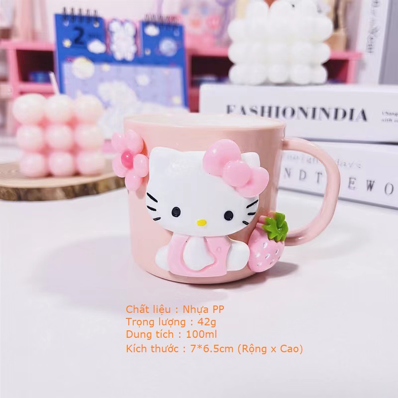 Ly Uống Nước/ Ly Đánh Răng cho Bé Kitty Doraemon Mickey Minnie