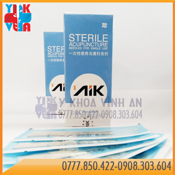 Kim Châm Cứu AiK Accupunture Needles Hộp 100 Kim
