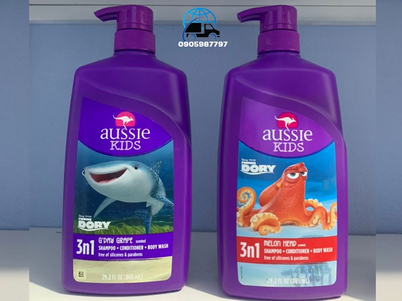 Dầu gội , sữa tắm 3in1 cho be Aussie Kids ( 778 ml )
