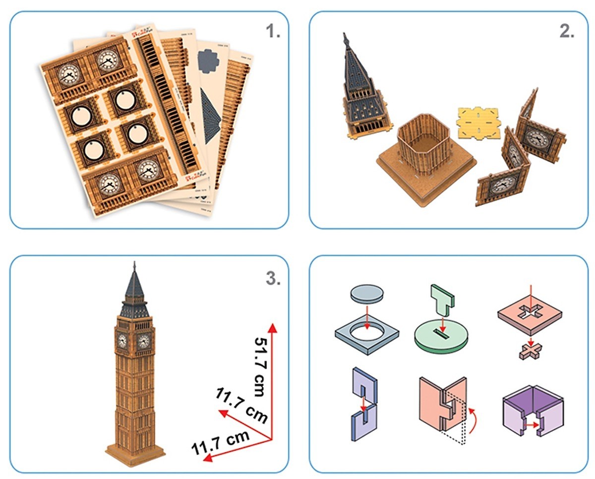 Mô hình giấy 3D CubicFun - Đồng hồ BigBen - UK (C094h)