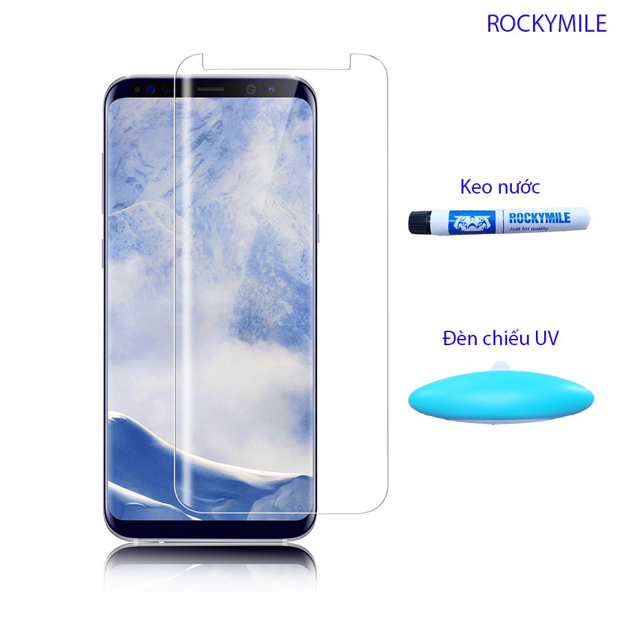 Kính cường lực Full Màn keo UV dành cho Note FE/ s7e/s8/s8+/note 8/s9/s9+/S10+