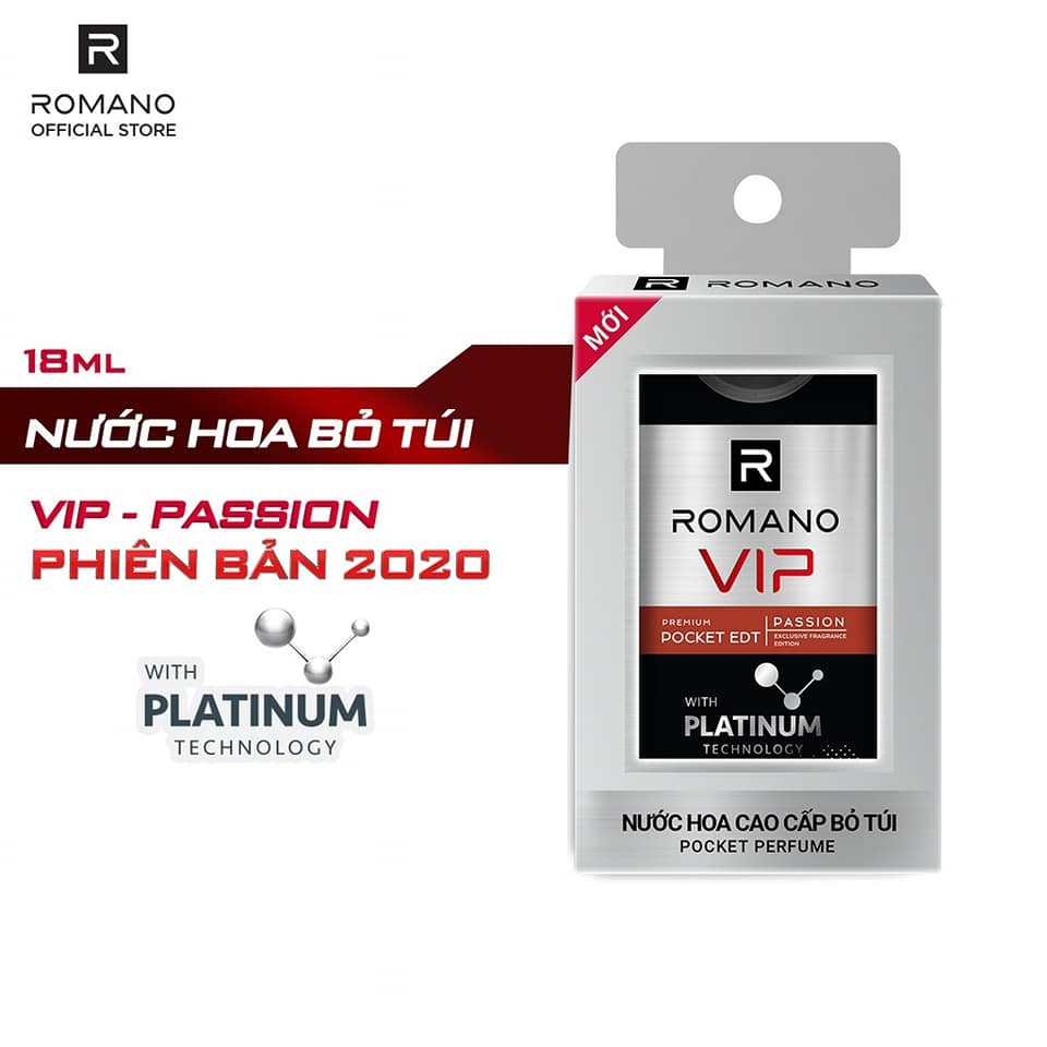Nước hoa bỏ túi Romano Vip Passion /Vision 18ml (Hàng tặng)