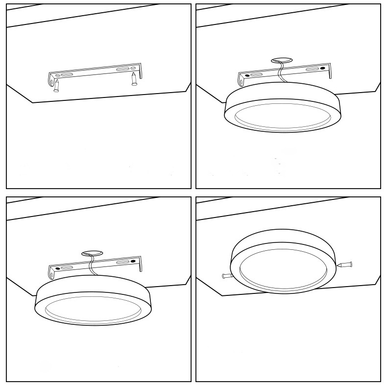 Đèn LED ốp trần vuông 18W