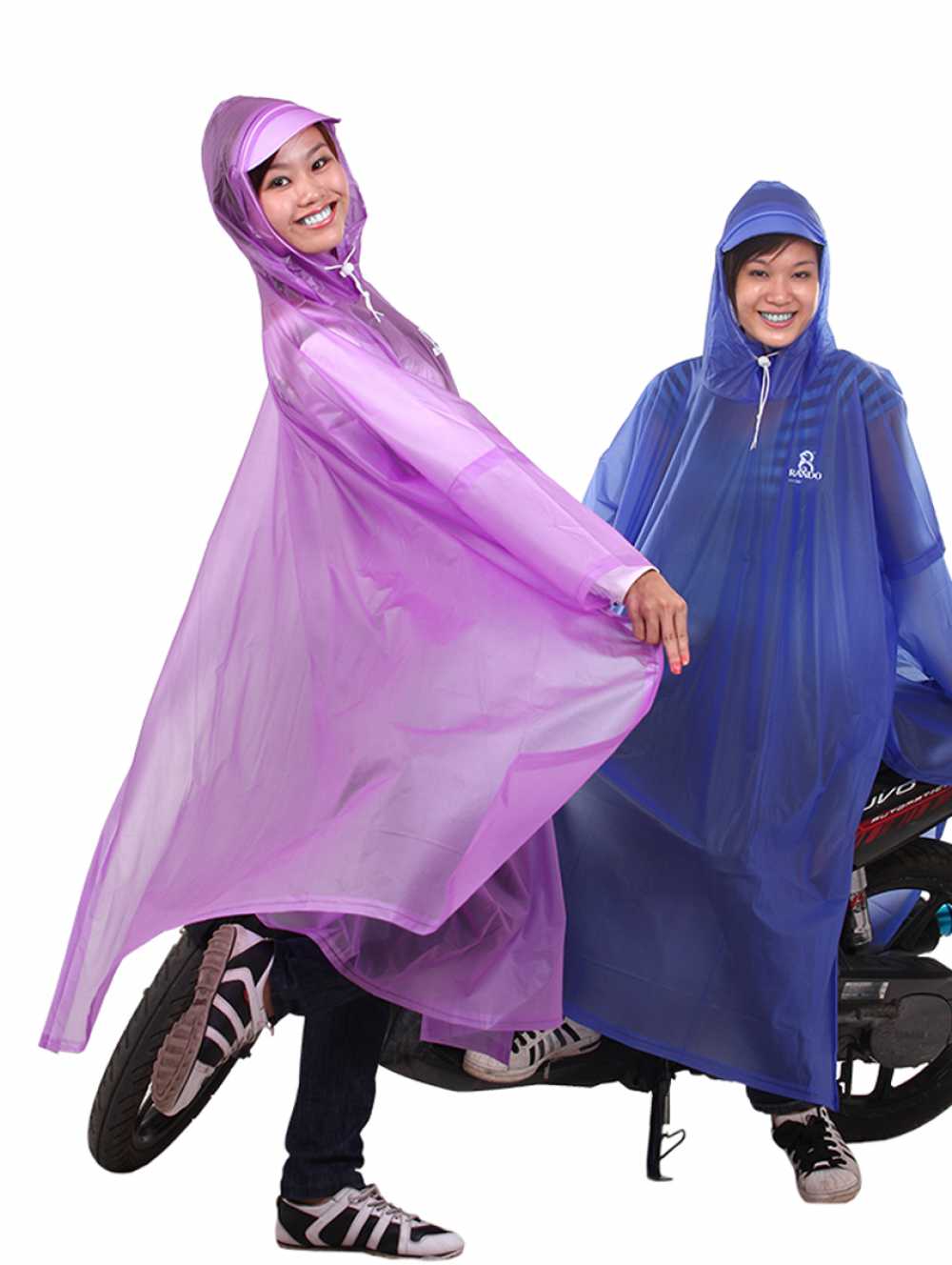 Áo Mưa Rando Cổ Rùa Trong Màu