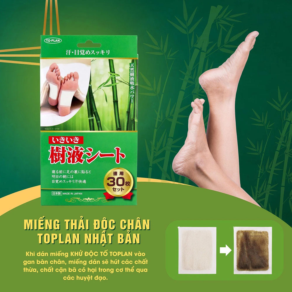 Miếng Dán Thải Độc Chân Kenko Nhật Bản 30 Miếng