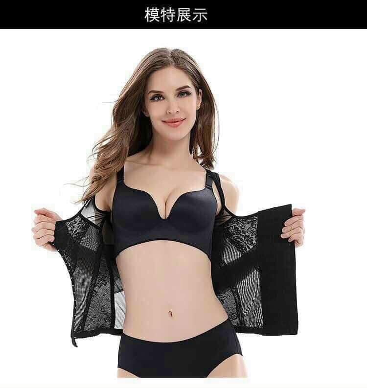 Áo gen định hình nửa người cao cấp 3 móc cài thế hệ mới