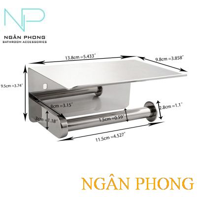 [HCM]HỘP GIẤY VỆ SINH CAO CẤP INOX  SUS 304