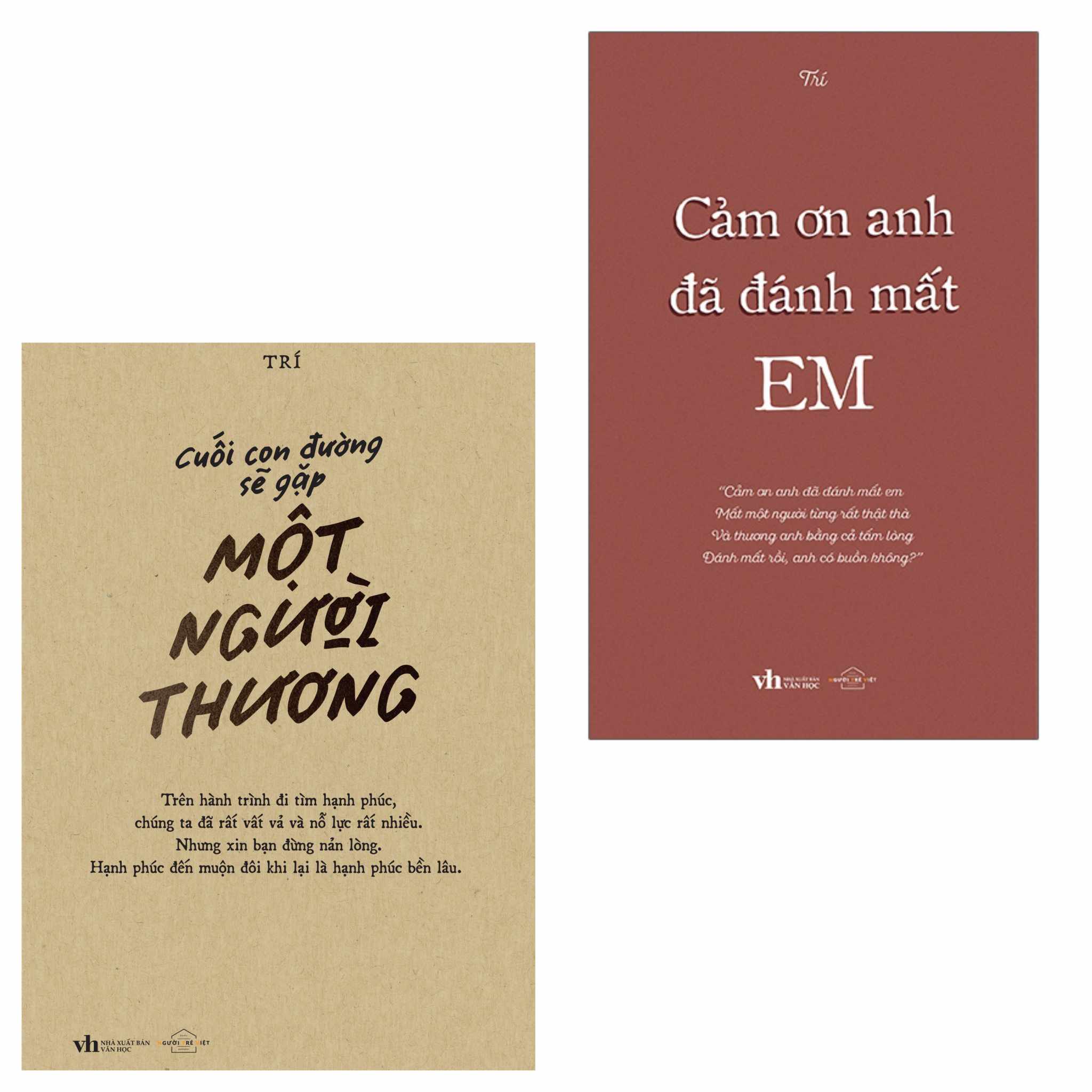 Sách - cuối con đường sẽ gặp một người thương+ cảm ơn anh đã đánh mất em - trí