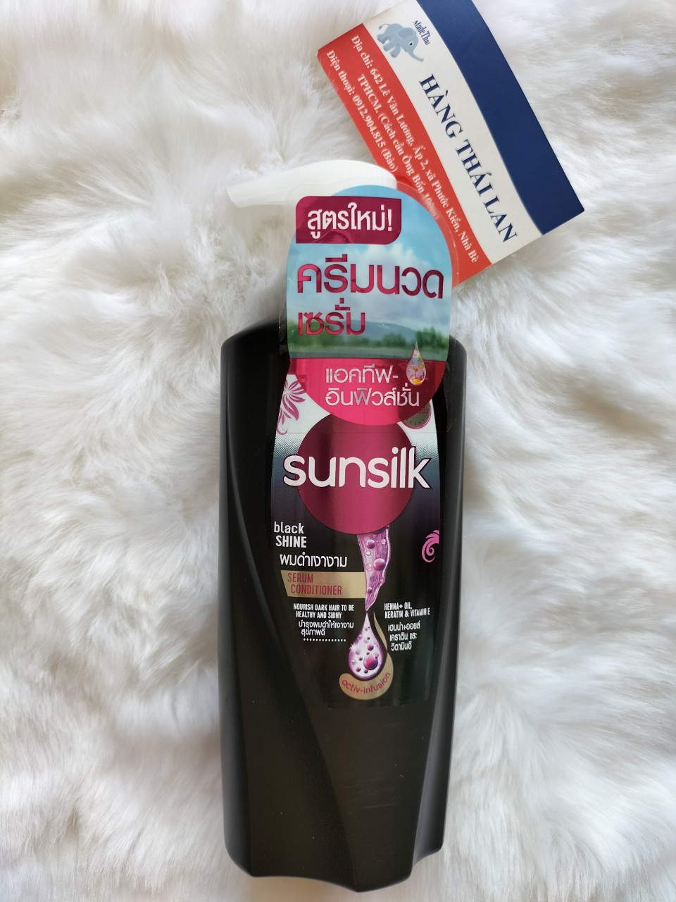 Dầu xả sunsilk thái lan màu đen 380ml