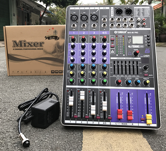 ( XẢ KHO + MIỄN SHIP TOÀN QUỐC ) MIXER YAMAHA MAX 68 PRO, Bàn Trộn Âm Thanh Mixer MAX68 PRO - 99 Hiệu Ứng Vang Âm Thanh Chuẩn Phòng Thu, Hát Karaoke Gia Đình, Live Stream, Kết Nối Với Các Loại Micro Condenser Cao Cấp, Chống Hú Cực Tốt