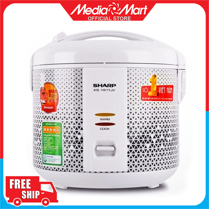 Nồi cơm điện cơ 1,8L Sharp KS-181TJV