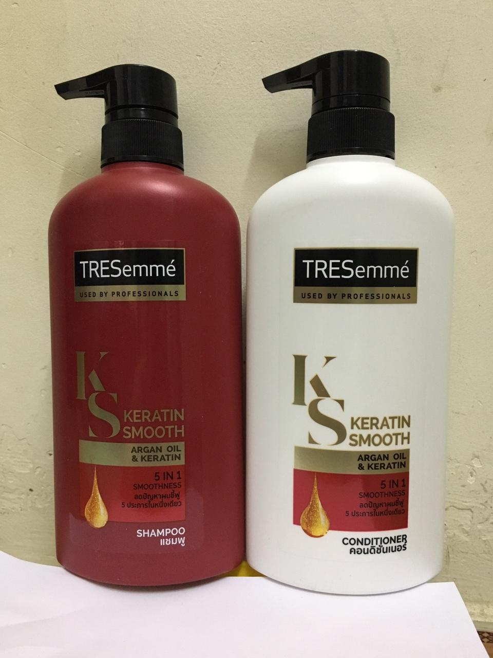 DẦU GỘI VÀ DẦU XÃ TRESEMME ĐỎ THÁI - 450ml/chai