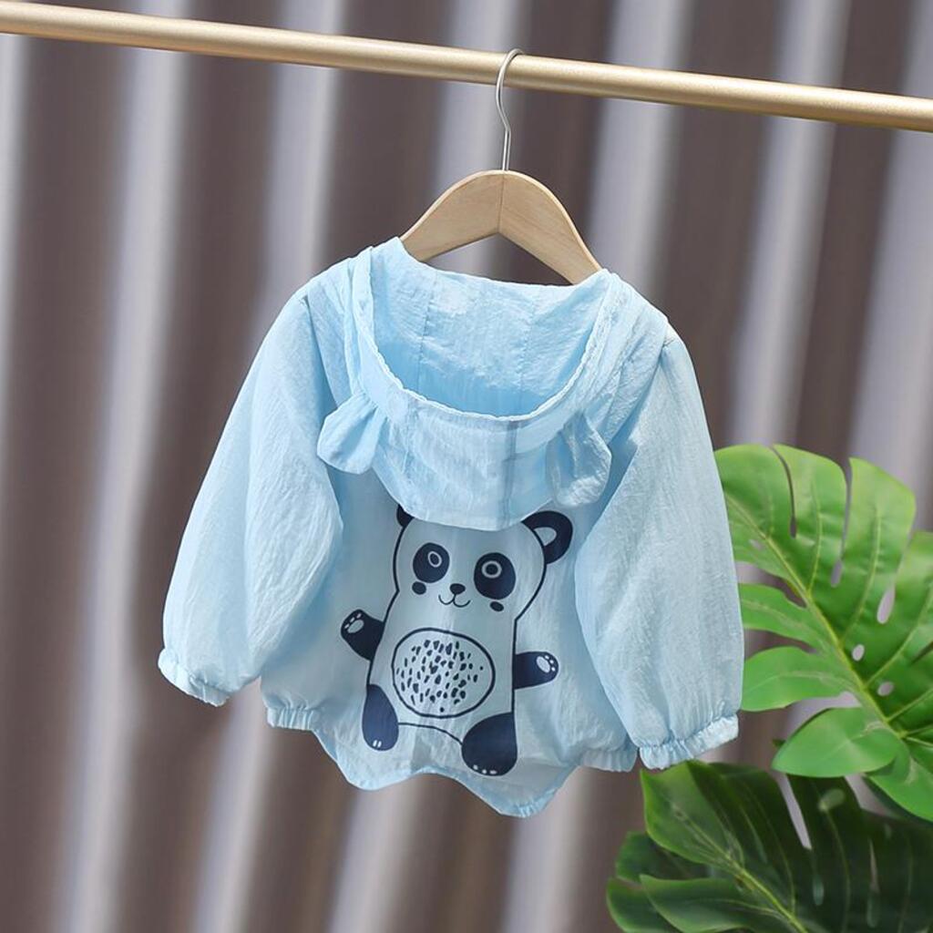 Áo gió cho bé hình gấu cute, áo khoác cho bé trai bé gái Tiny Kids Từ 6-25kg