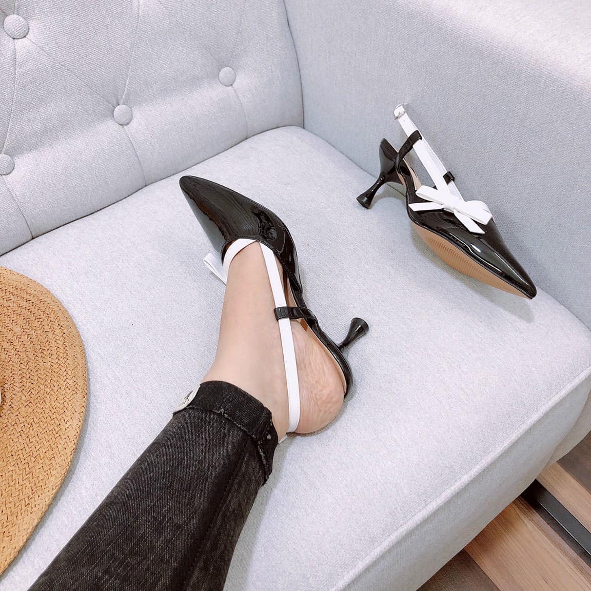 [HCM]GÓT SANDAL BÍT PHỐI NƠ