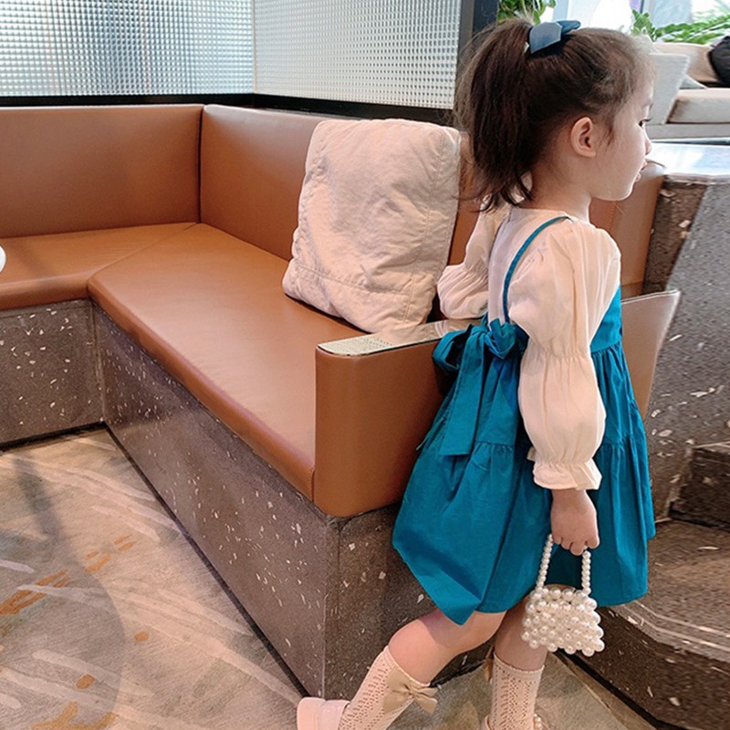 Váy bé gái 👗 👗 VÁY TAY CHUN NƠ BỒNG 👗 👗