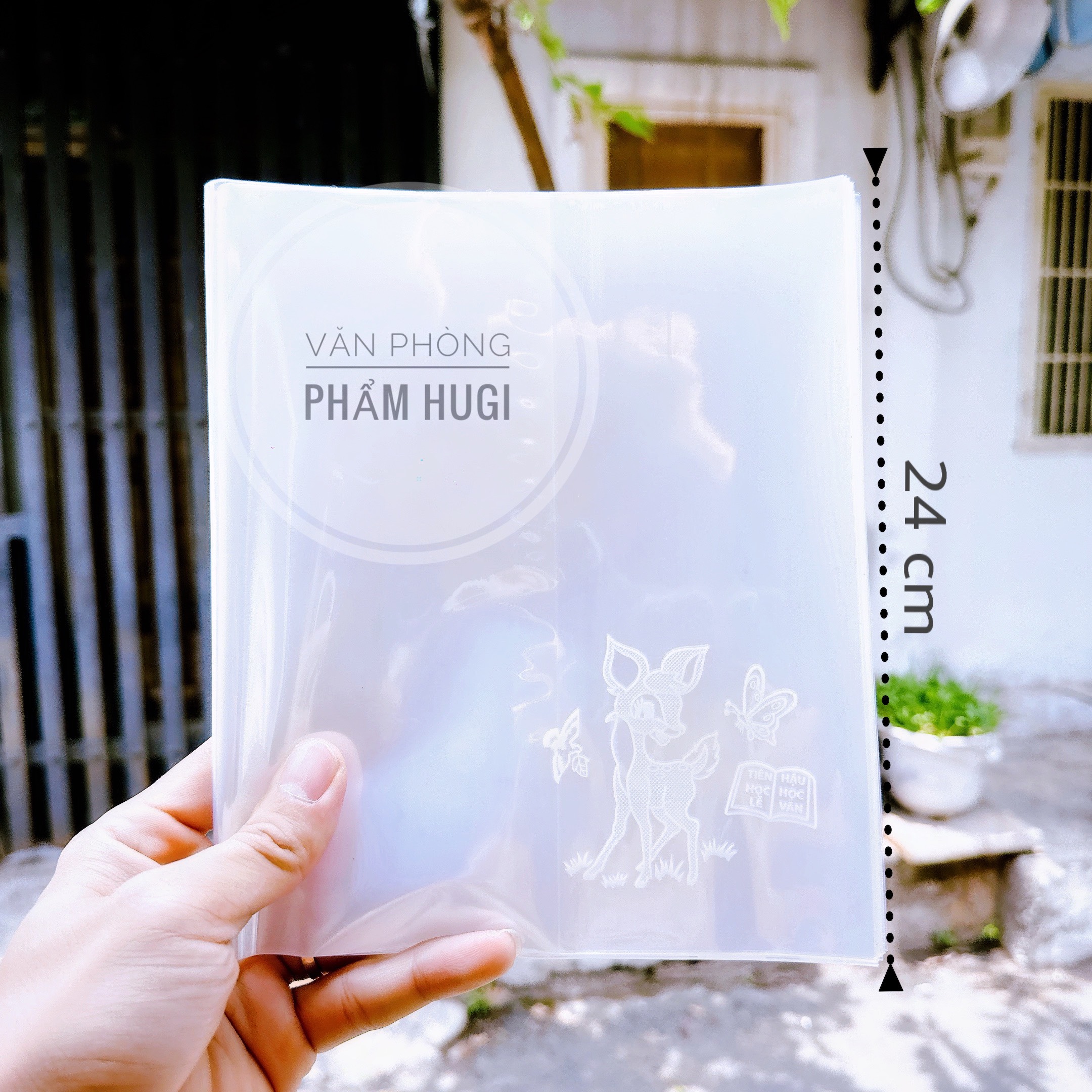 Xấp 50 Bìa Bao Tập, Bao Vở, Bọc Tập Sách Hình Nai Loại Dày Đặc Biệt Dụng Cụ Học Tập